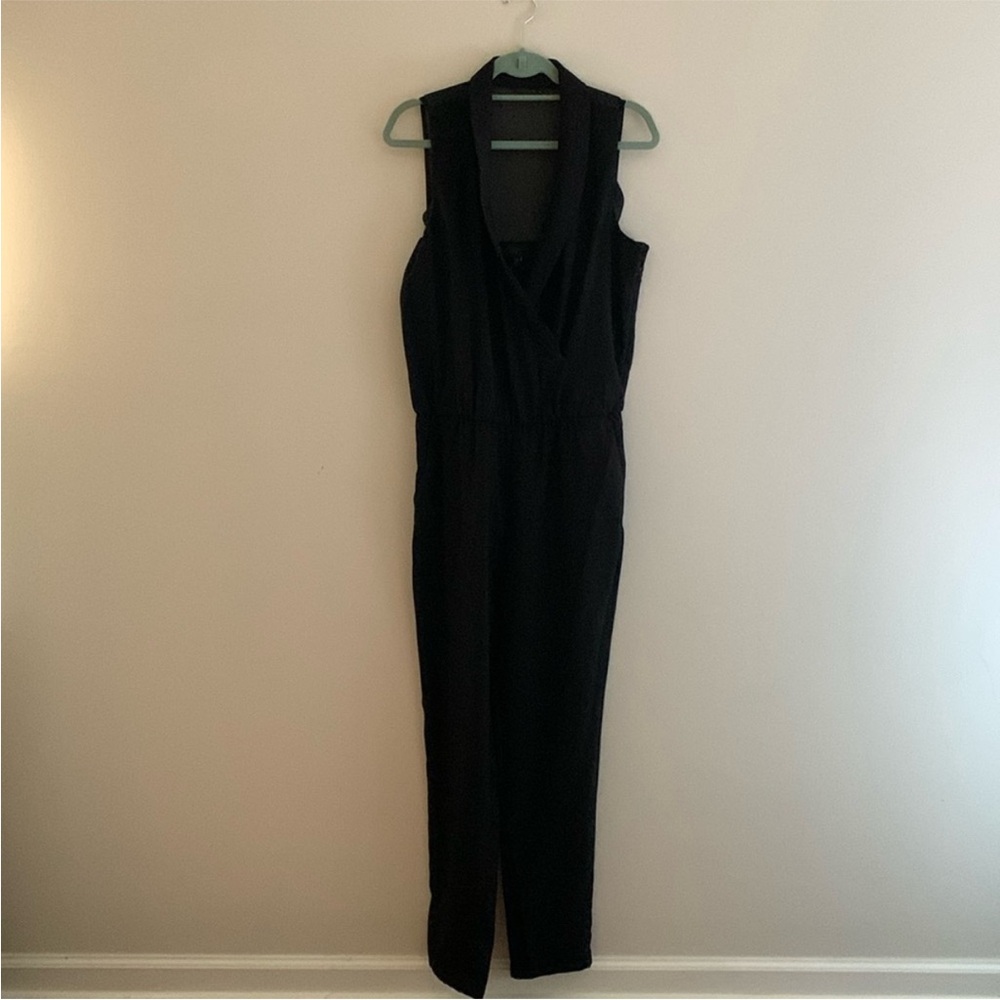 BANANA REPUBLIC, Black Sleeveless Jumpsuit